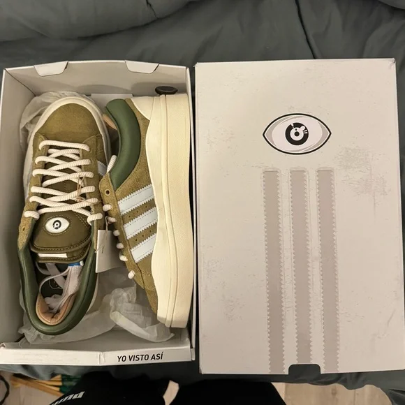adidas gazelle silver green womens adidas Campus Light Bad Bunny Wild Moss main image 0